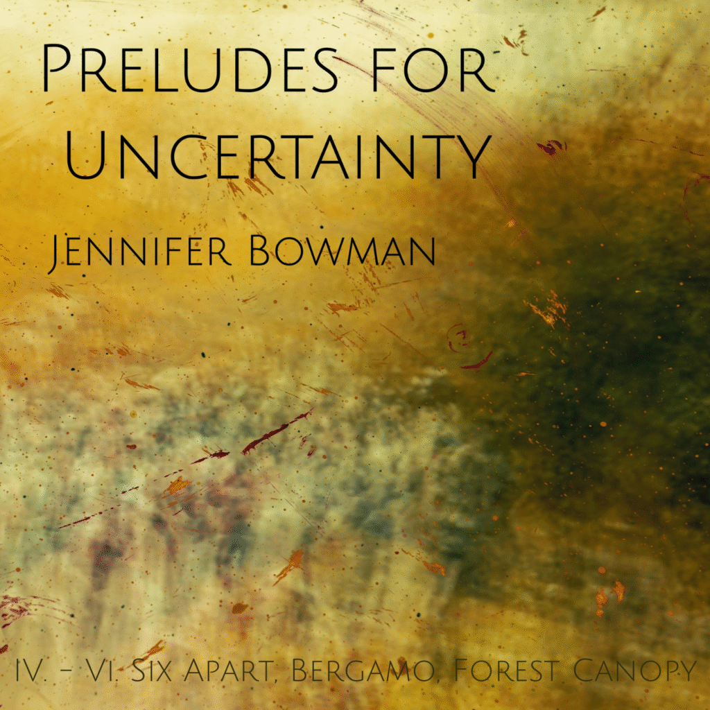 Preludes for Uncertainty  IV. Six Apart, V. Bergamo, VI. Forest Canopy