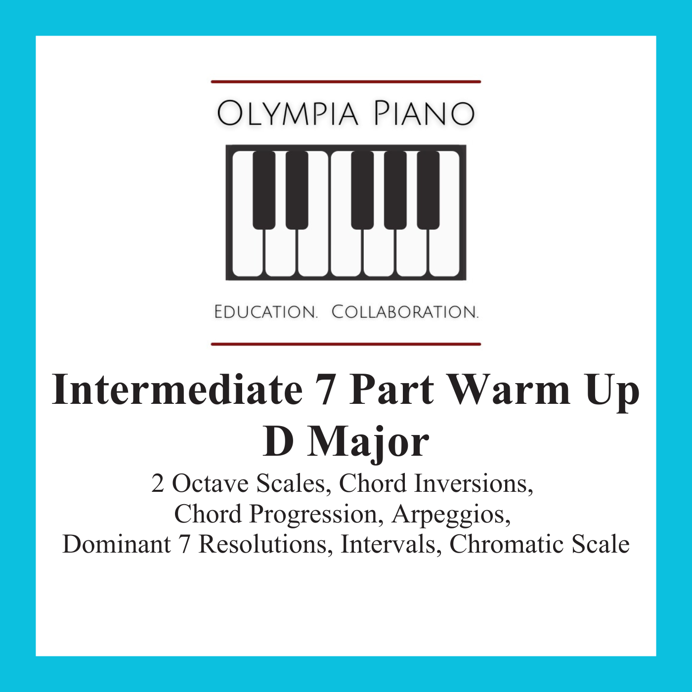05. Intermediate 7 Part Warm Up in D major