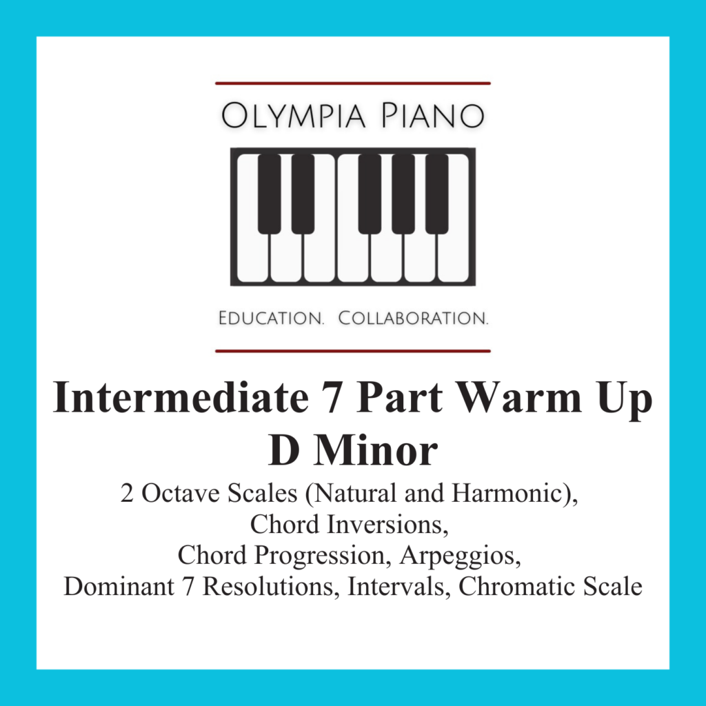 24. Intermediate 7 Part Warm Up In D Minor