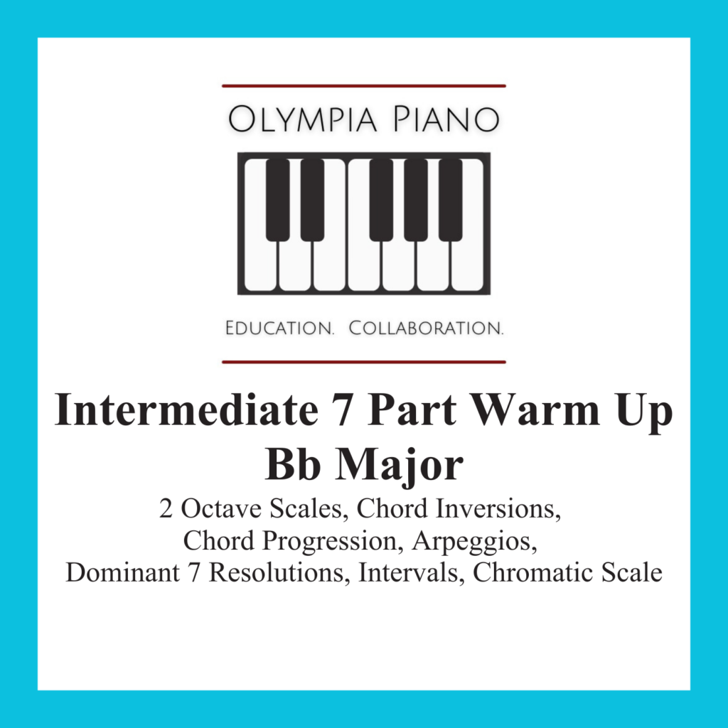 21. Intermediate 7 Part Warm Up in B Flat Major