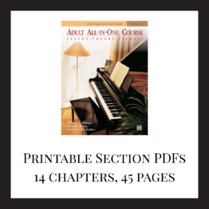 Alfred's Basic Adult All-in-One Piano Course Section PDFs